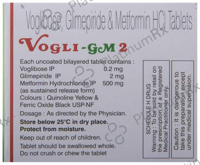 Vogli GM 2/500/0.2mg Tablet 10s