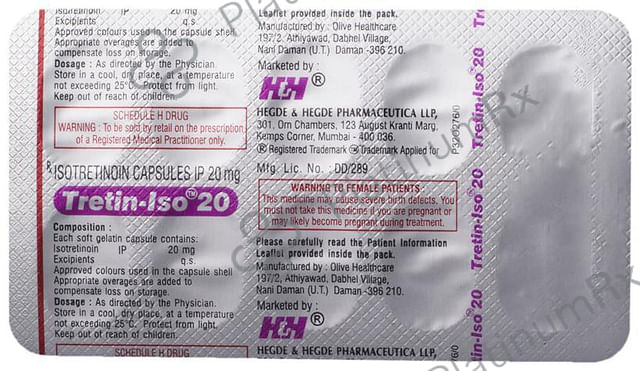 Tretin Iso 20mg Capsule 10s