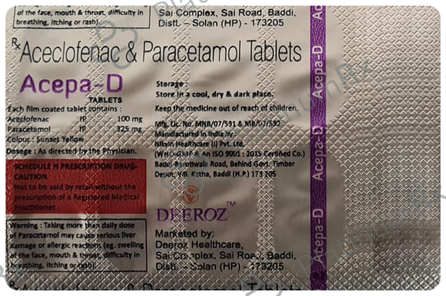 Acepa D 100/325mg Tablet 10s