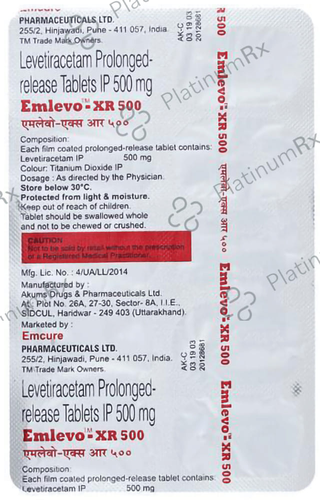 Emlevo - XR 500 Tablet