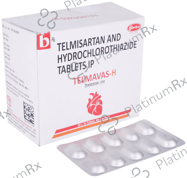 Telmavas H 12.5/40mg Tablet 10s