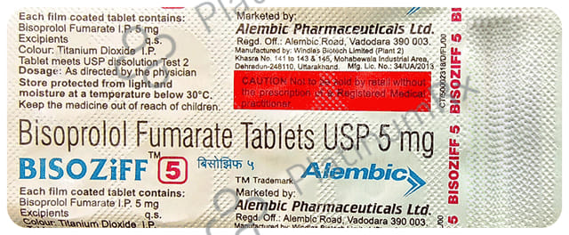 Bisoziff 5mg Tablet 10s (Alembic)