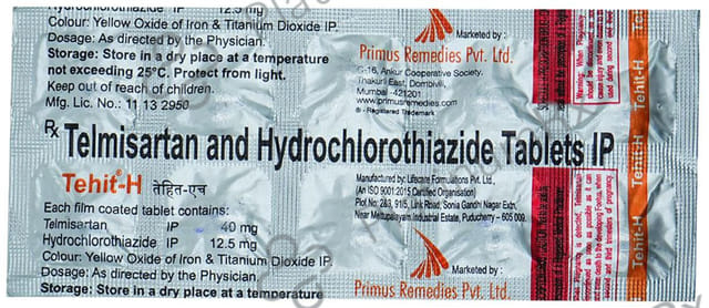 Tehit H 40/12.5mg Tablet 10s