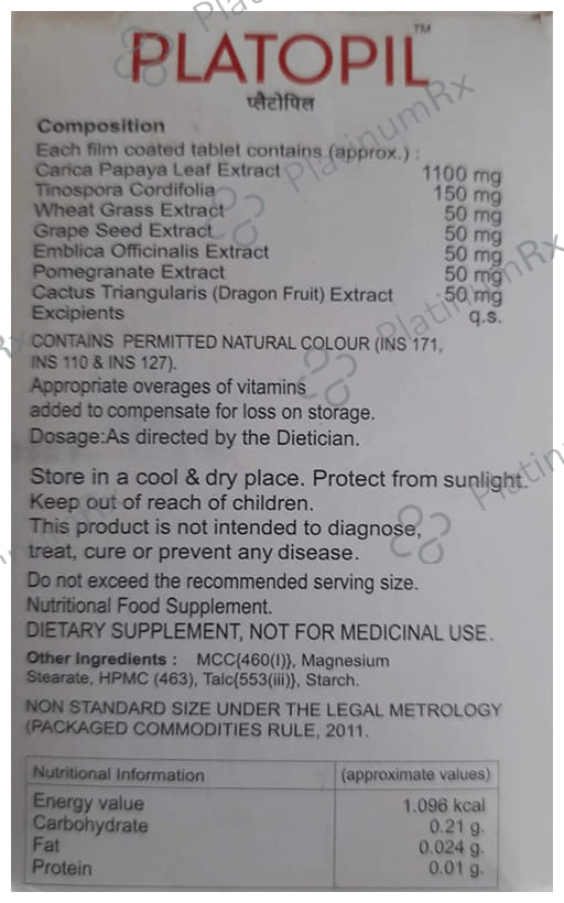 Platopil Tablet