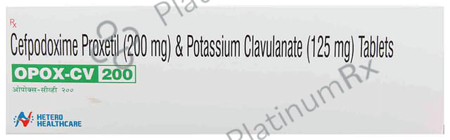 Opox CV 200/125mg Tablet 10s