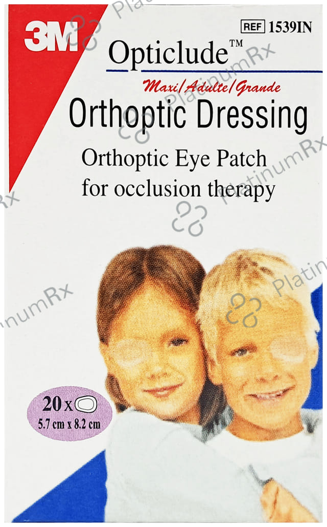 3M Opticlude Orthoptic Dressing Eye Patch for Occlusion Therapy Patch 5.7cm x 8.2cm Adult