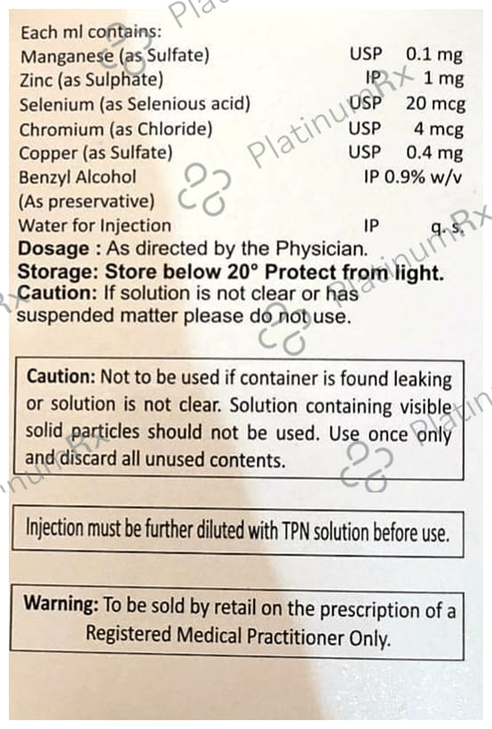 Trace I.V. Injection