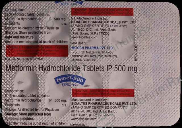 Ismet 500mg Tablet