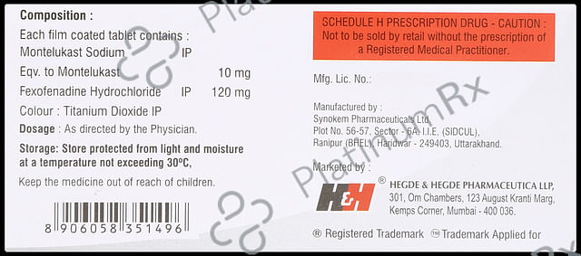 Hhfexo M 10/120mg Tablet 10s