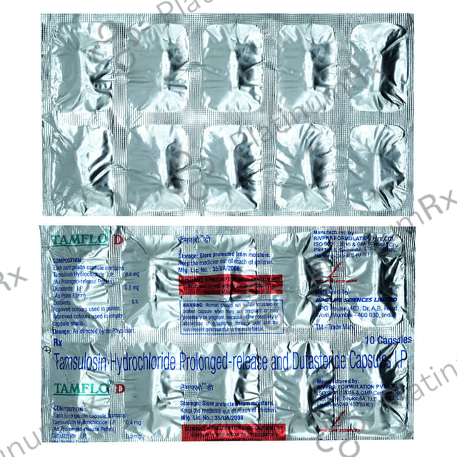 Tamiflo D 0.4mg/0.5mg Tablet 10 tablets Tablet Edinburgh Pharmaceuticals