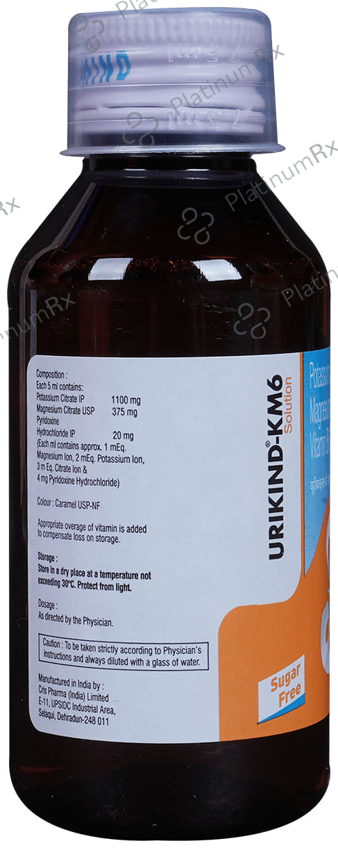 Urikind KM6 375/1100/20mg Oral Solution 100ml