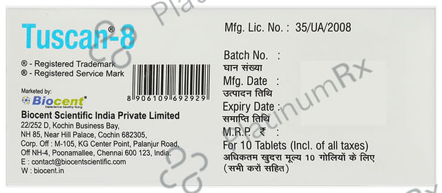 Tuscan 8mg Tablet