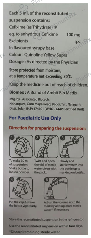 Biomex 100 Dry Syrup