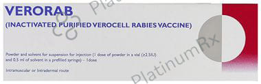 Verorab Vaccine 1 Suspension for Injection
