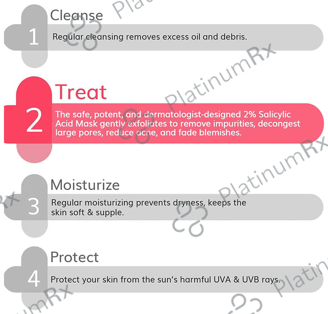 The Derma Co 2% Salicylic Acid Clay Face Mask - For Acne & Blemish Prone Skin