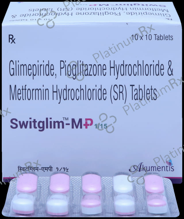 Switglim MP 1mg/500mg/15mg Tablet SR