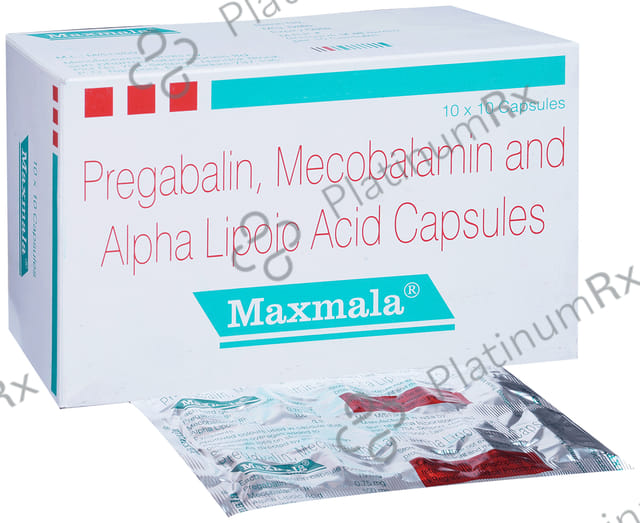 Maxmala 75/100mg/750mcg Capsule 10s