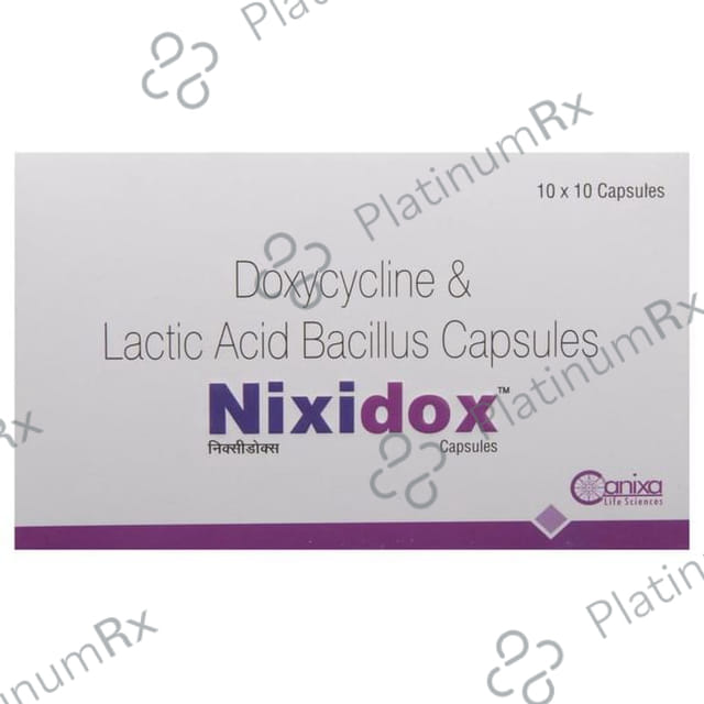 Nixidox 100mg/5B Capsule 10s