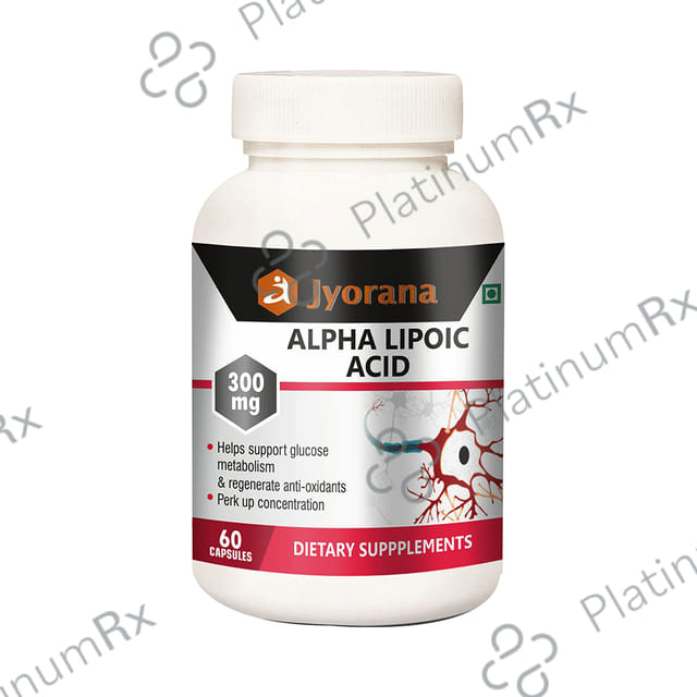 Jyorana Alpha Lipoic Acid 300mg Capsule 60s