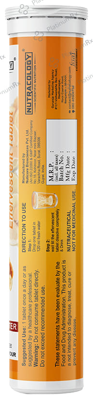 Nutracology 1000mg Cimmunity Vitamin C Orange Flavour Tablet 1s
