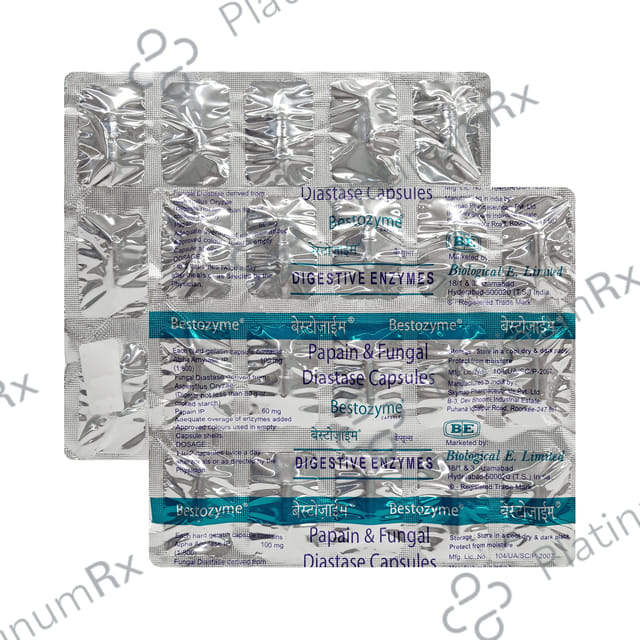 Bestozyme 100/60mg Capsule 15s