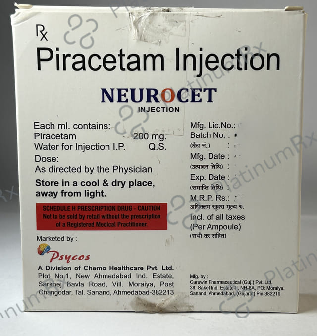 Neurocet 200mg Injection 15ml