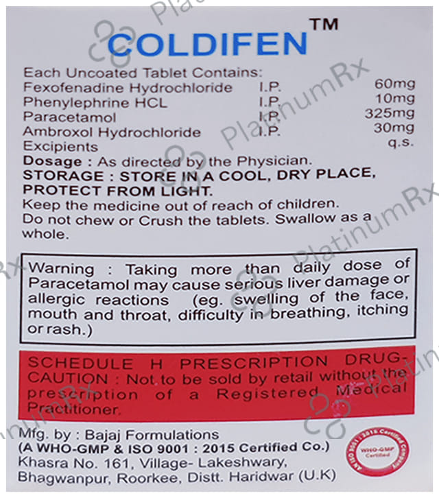 Coldifen Tablet