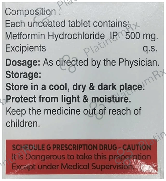 Metform 500mg Tablet