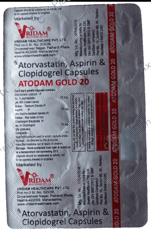 Atodam Gold 20/75/75mg Capsule 10s