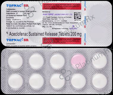 Topnac 200mg SR Tablet 10s