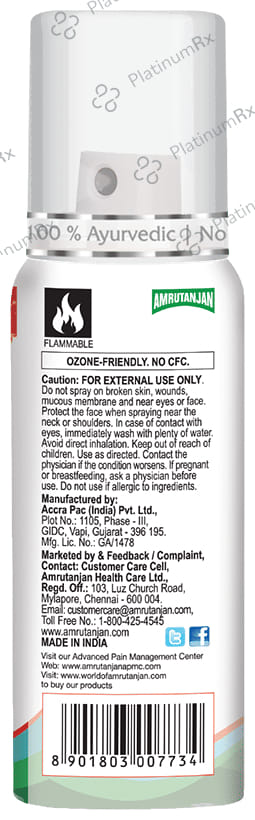 Amrutanjan Advanced Joint Muscle + Spray 30 gm