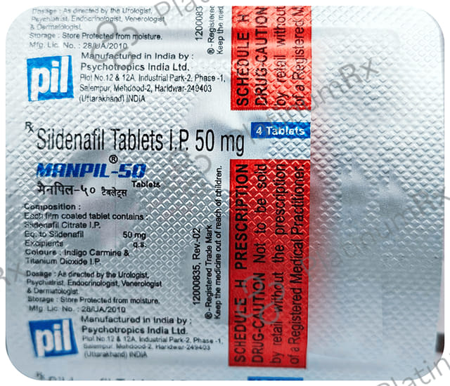 Manpil 50mg Tablet 4s