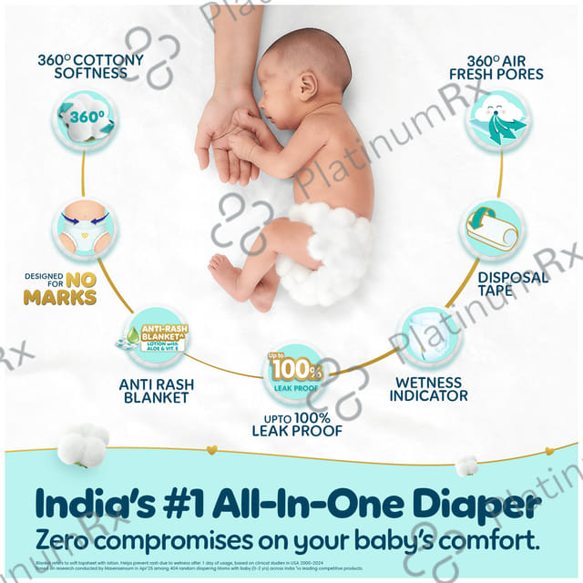 Pampers Premium Care Pants with Aloe Vera & Cotton-Like Softness - Size NB