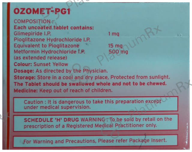 Ozomet PG 1/500/15mg Tablet 15s
