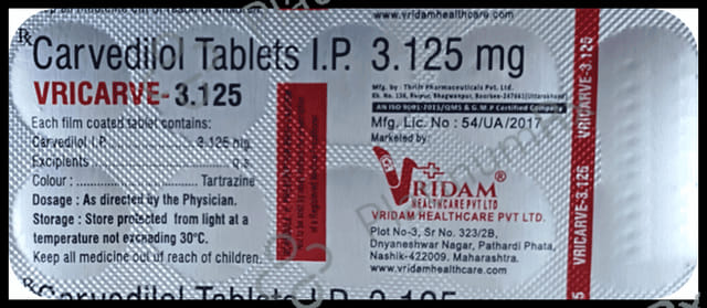 Vricarve 3.125 Tablet