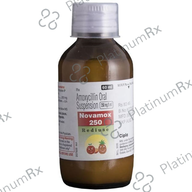 Novamox 250mg Rediuse Oral Suspension 30ml