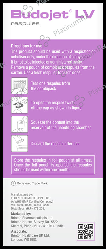 Budojet LV 1.25mg/0.5mg Respules 2X2ml