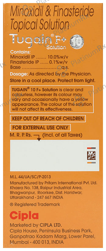 Tugain F Plus 10 Solution 60ml