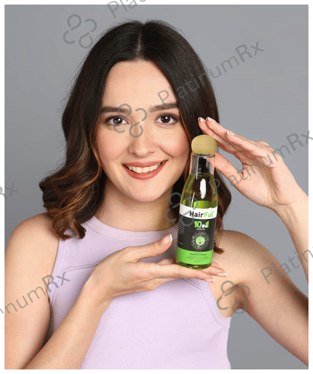 HairFul 10 IN 1 Hair Oil Enriched with Almond Oil & Argan Oil (200ml Each) 1 Bottle
