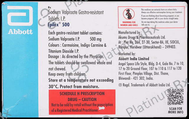 Epilex 500mg Tablet 15s