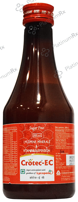 Crotec EC Lycopene, Minerals & Vitamins Oral Suspension Sugar Free 200ml