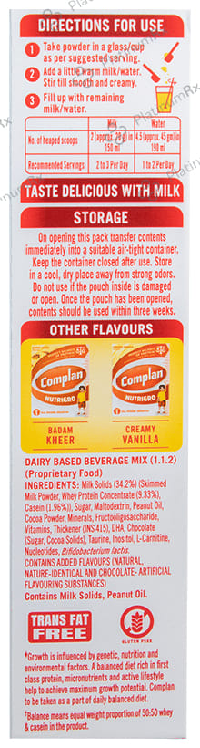Nutrigro By Complan Protein Delicious Chocolate Flavour Powder 200gm