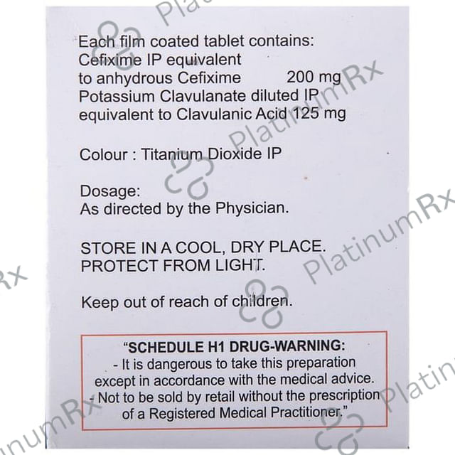 Cefolac CV 200/125mg Tablet 4s