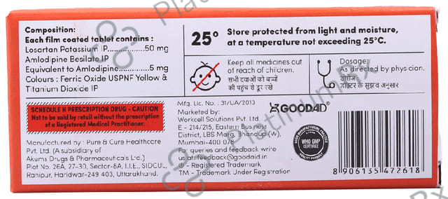 Losagood AM 5/50mg Tablet 10s