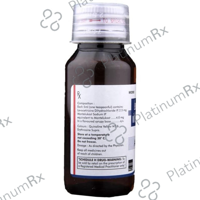 Allercet M 2.5/4mg Syrup 60ml