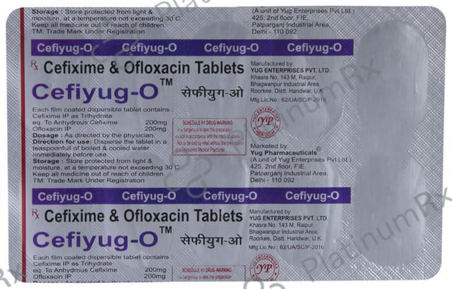 Cefiyug O 200/200mg Tablet 10s