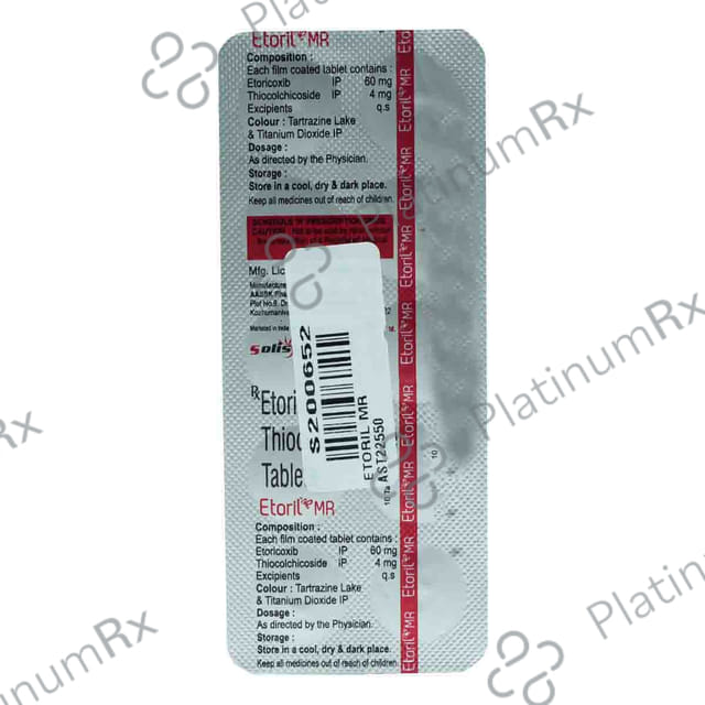 Etori MR 60mg/4mg Tablet 10s