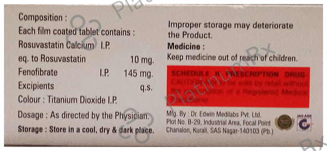 Glyrova F 145/10mg Tablet 10s