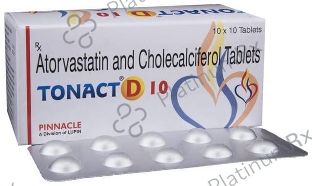 Tonact D 10 10/1000IU Tablet 10s