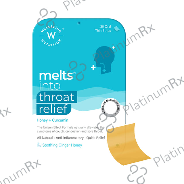 Wellbeing Nutrition Melts Honey & Curcumin Flavour 30s